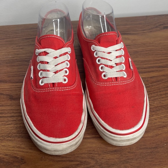 Vans Authentic Red Women’s size 8 Classic Skater 90s Hipster Casual Sneakers - Picture 5 of 10